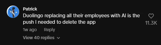 Users are Deleting Duolingo app